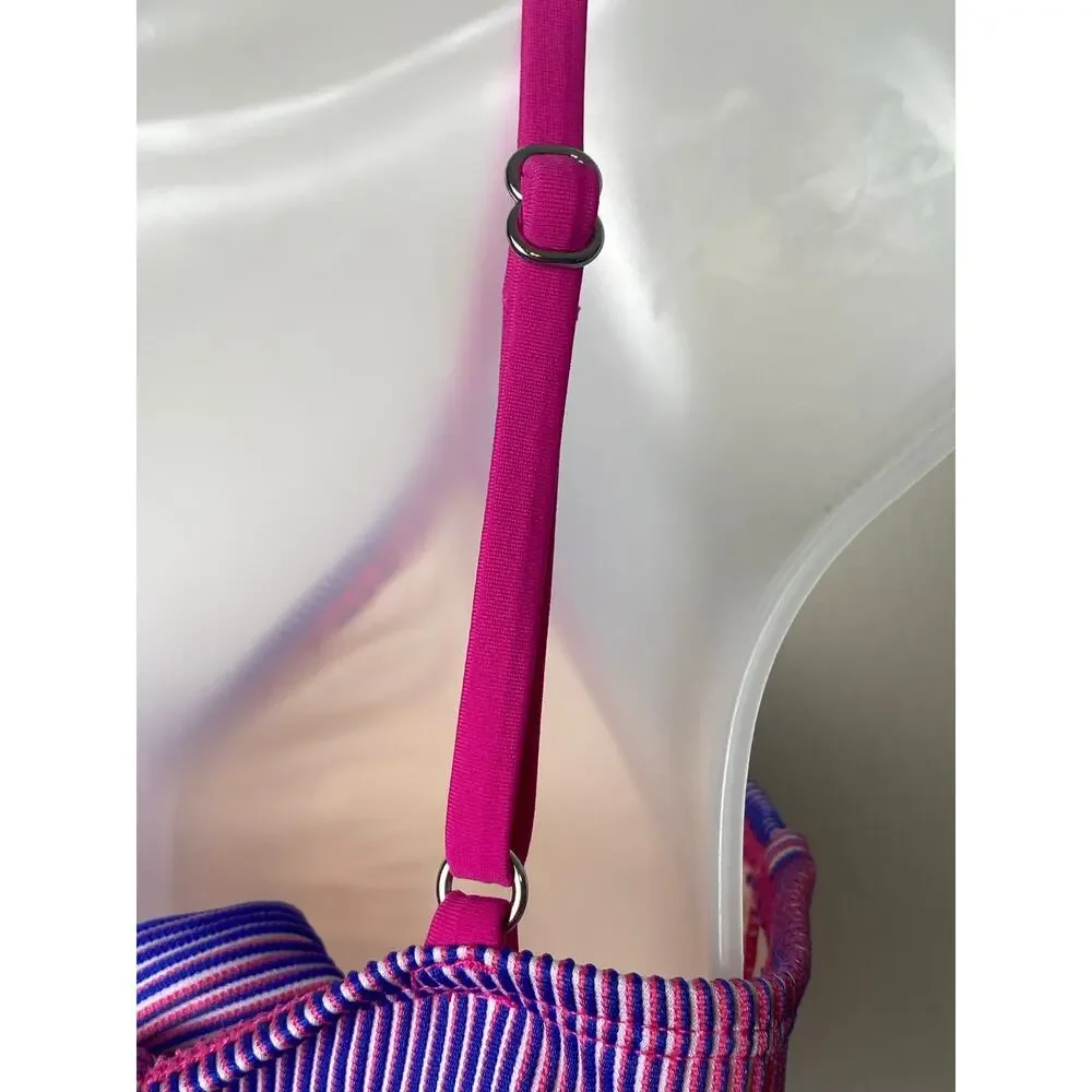 Cupshe Purple Gradient Keyhole Bikini Set Women's Size Small NWT